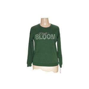 Nine West Green Polyester Pullover Sweater - M